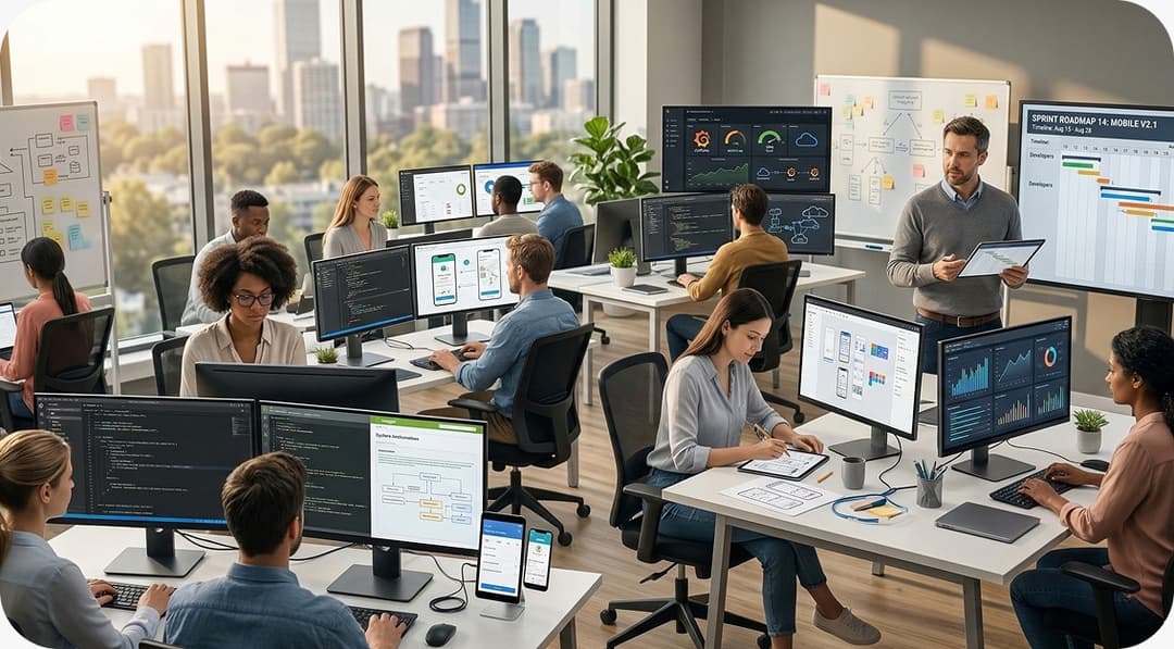 Our centre covers the full spectrum of software delivery: